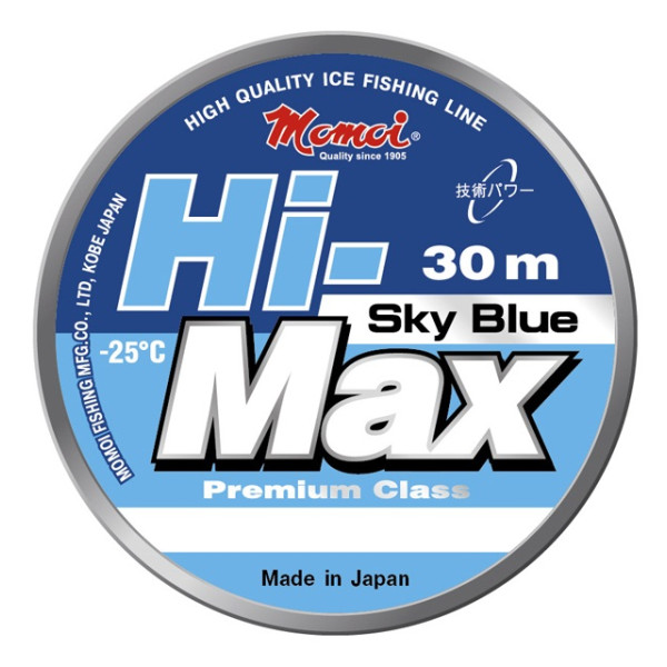 Зимняя леска MOMOI Hi-Max Sky Blue 30м #0,11мм