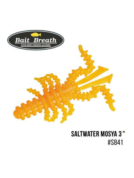 Приманка Bait Breath Saltwater Mosya 3" (6 шт.) (S841 Mango yellow)