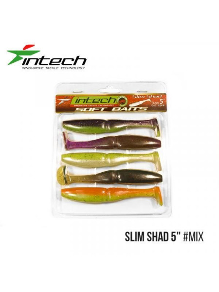 ".Приманка Intech Slim Shad 5" (5 шт) (IN62)