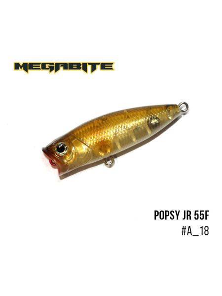 Воблер Megabite Popsy Jr 55 F (55 мм, 7,7 гр) (A_18)