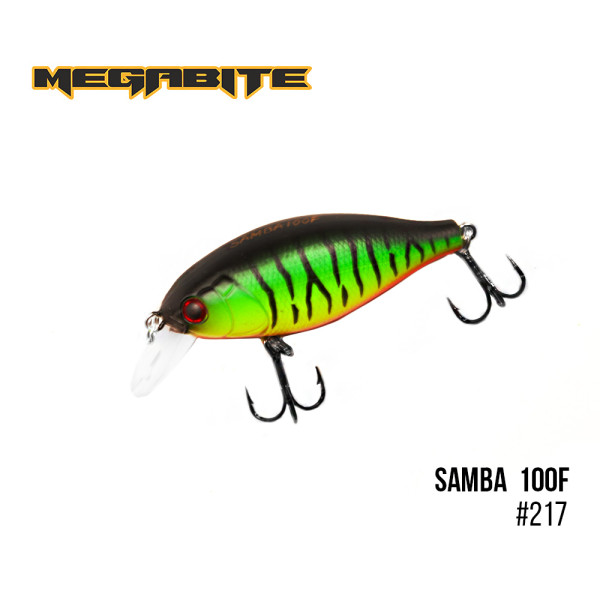 Воблер Megabite Samba 100 F (60 mm, 12,5 g, 1 m) (217)