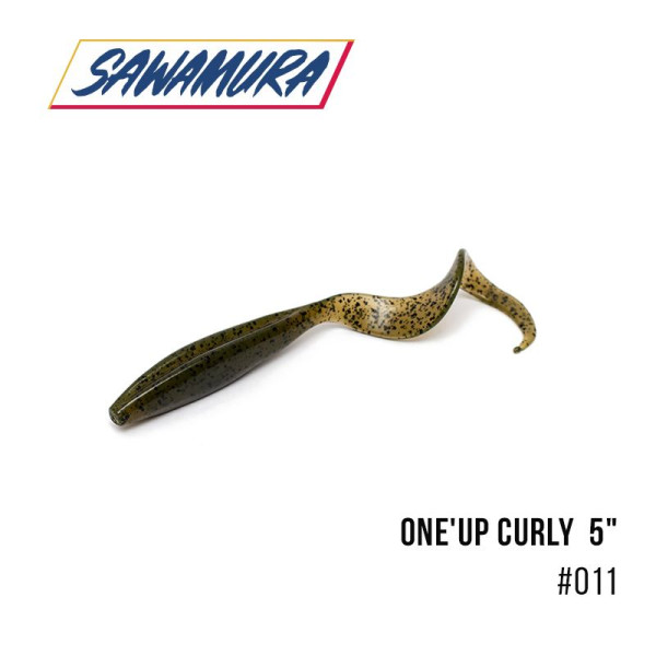 ".Твистер Sawamura One'Up Curly 5" (5 шт.) (011)