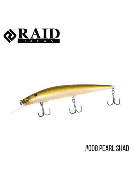 Воблер Raid Level Minnow Plus (125mm, 14g) (008 Pearl Shad)