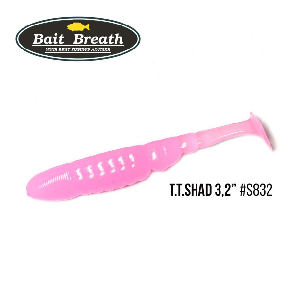 ".Приманка Bait Breath T.T.Shad 3,2" (7 шт) (S832 Glow pink /KEIME LIGHT)
