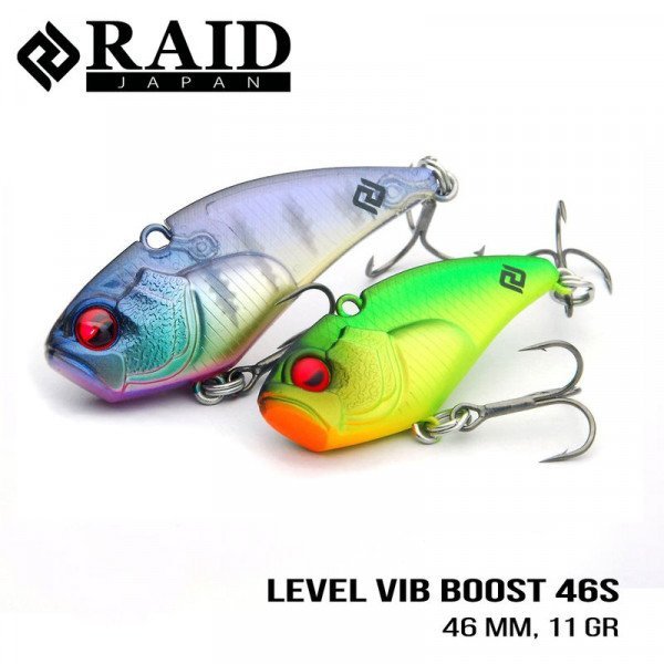 ".Воблер Raid Level Vib Boost (46mm, 11g) (012. RED CRAW)