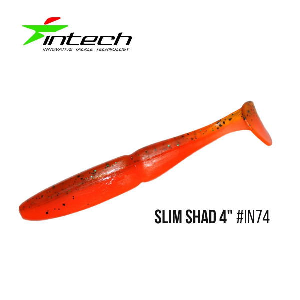 ".Приманка Intech Slim Shad 4 "(5 шт) (IN74)