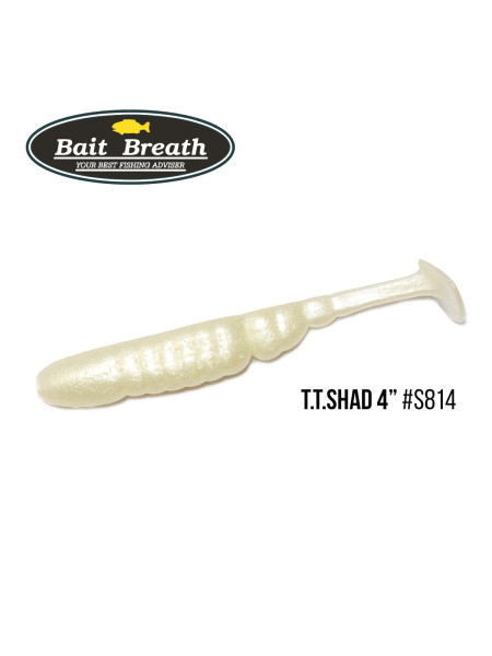 Приманка Bait Breath T.T.Shad 3,2" (7 шт) (S814 　Glow Pearl)