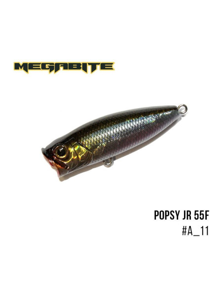 ".Воблер Megabite Popsy Jr 55 F (55 мм, 7,7 гр) (A_11)