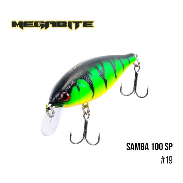 ".Воблер Megabite Samba 100 SP (60 мм, 14,8 гр, 1 m) (19)