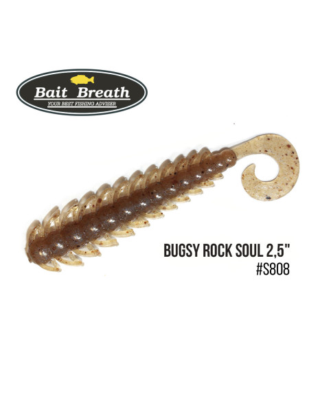 Приманка Bait Breath BUGSY 2,5" Rock Soul (12 шт.) (S808 Syako)
