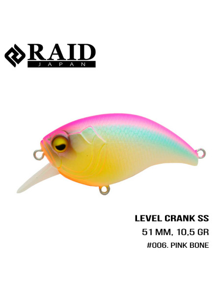 Воблер Raid Level Crank (50.8mm, 10.5g) (006 Pink Bone)