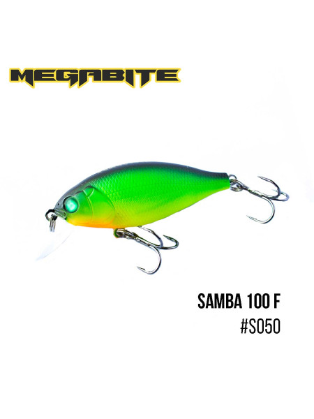 Воблер Megabite Samba 100 F (60 mm, 12,5 g, 1 m) (S050)