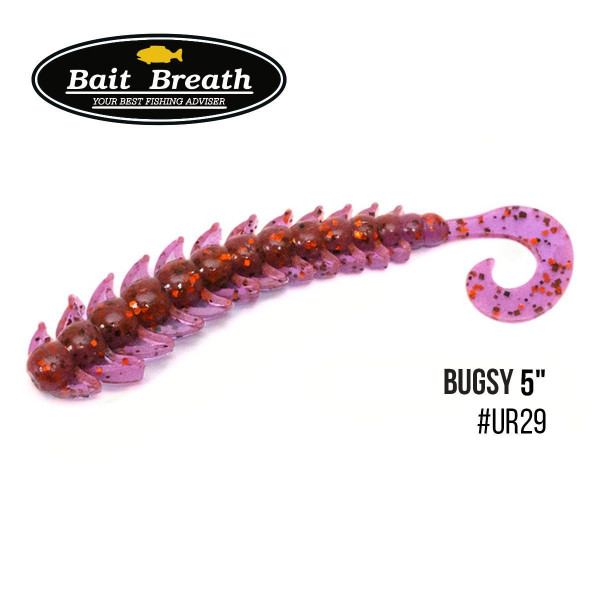 ".Приманка Bait Breath BUGSY 5"(6шт.) (Ur29 Chameleon／Red・seed)