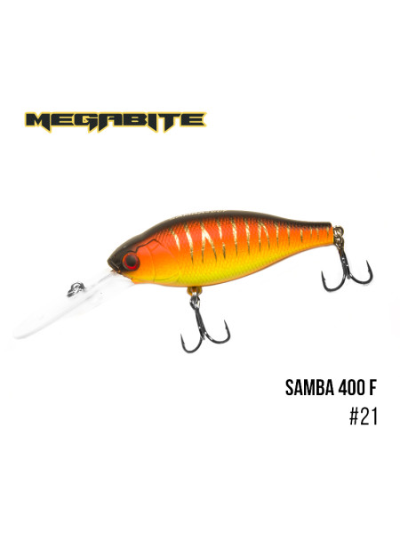 Воблер Megabite Samba 400 F (70 мм, 17,5гр, 4 m) (21)