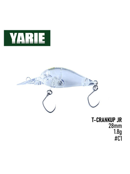 ".Воблер Yarie T-Crankup Jr. F №675 (28mm, 1.8g) (C1)