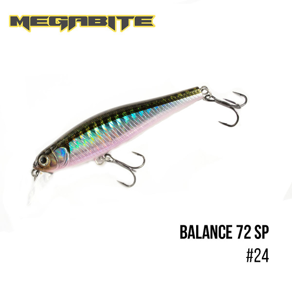 Воблер Megabite Balance 72 SP (72 мм, 6,9гр, 1m) (24)