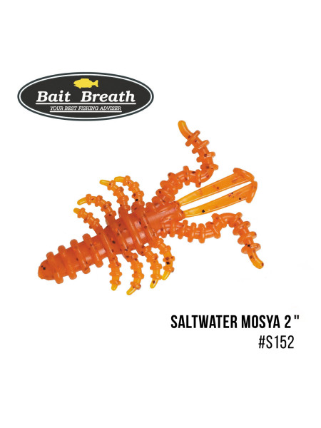 Приманка Bait Breath Saltwater Mosya 2" (10 шт.) (S152 Orange／red)