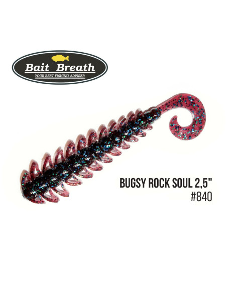 Приманка Bait Breath BUGSY 2,5" Rock Soul (12 шт.) (S840 colablueparl／blue・green)