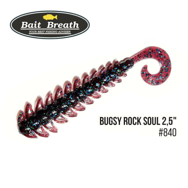 Приманка Bait Breath BUGSY 2,5" Rock Soul (12 шт.) (S840 colablueparl／blue・green)