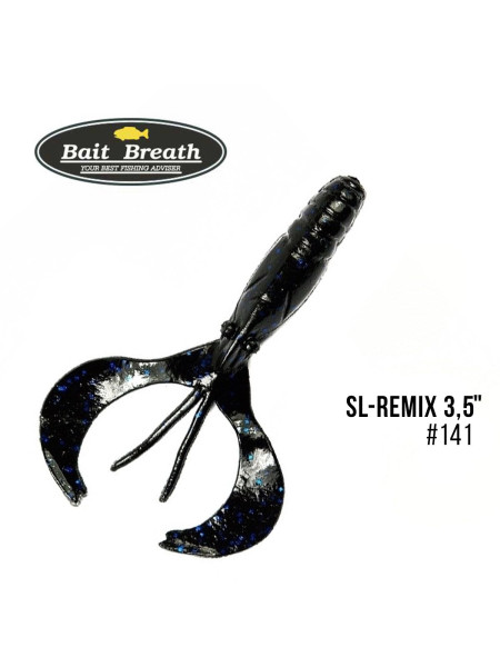 Приманка Bait Breath SL-Remix 3,5" (8шт.) (141 　Black/Blue)