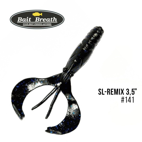 Приманка Bait Breath SL-Remix 3,5" (8шт.) (141 　Black/Blue)