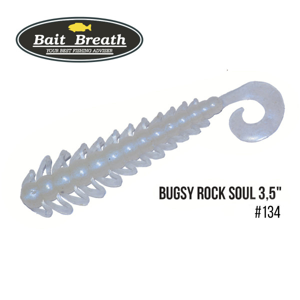 Приманка Bait Breath BUGSY 3,5" Rock Soul (10 шт.) (134 White Pearl)