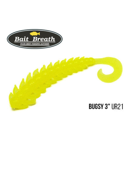 Приманка Bait Breath BUGSY 3" Rock Soul (11 шт.) (Ur21 　Yellow)