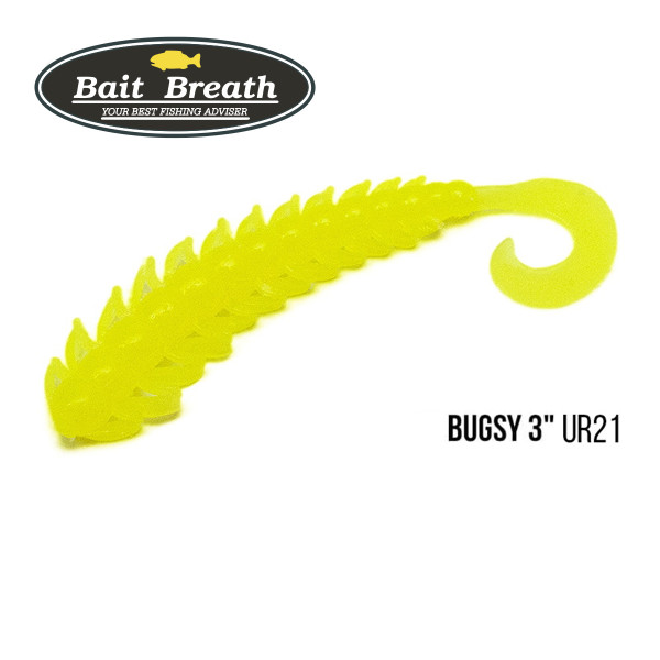 Приманка Bait Breath BUGSY 3" Rock Soul (11 шт.) (Ur21 　Yellow)