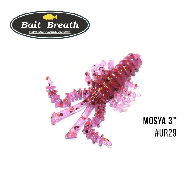 ".Приманка Bait Breath U30 Mosya 3" (6шт.) (Ur29 Chameleon／Red・seed)