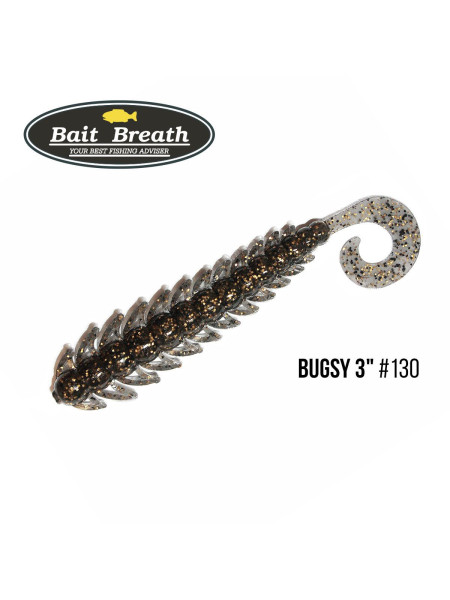 Приманка Bait Breath BUGSY 3" Rock Soul (11 шт.) (130 Smoke/Gold・Seed)