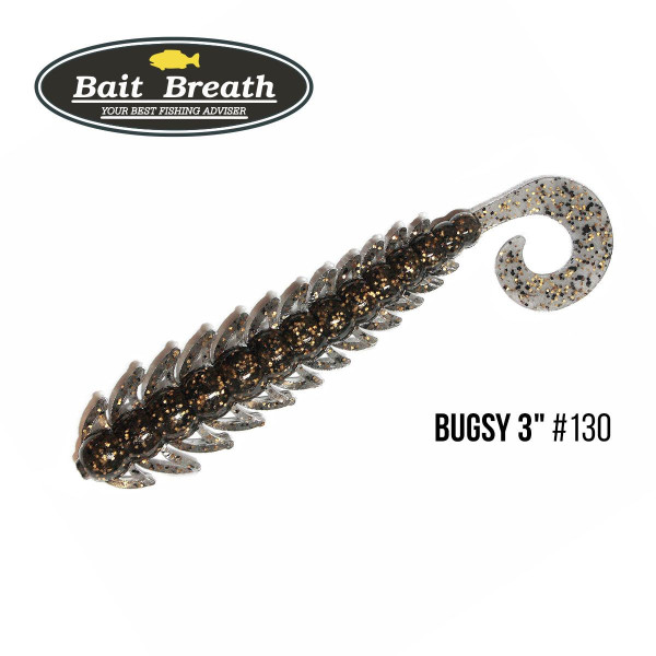 Приманка Bait Breath BUGSY 3" Rock Soul (11 шт.) (130 Smoke/Gold・Seed)