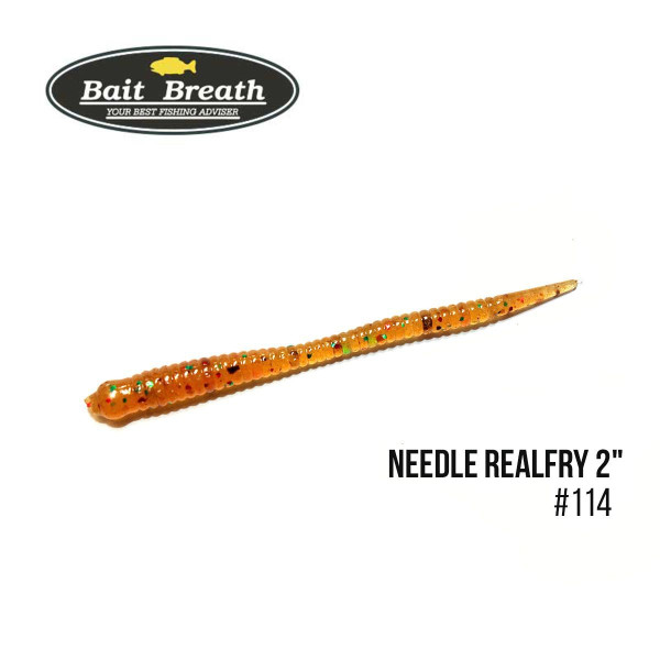 ".Приманка Bait Breath Needle RealFry 2" (15шт.) (114 OrangePumpkin／ＧＲ／．ＲＥ)
