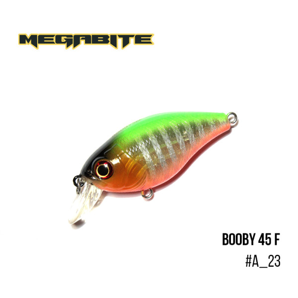 Воблер Megabite Booby 45 F (45 мм, 6,7 гр, 0.5 m) (A_23)