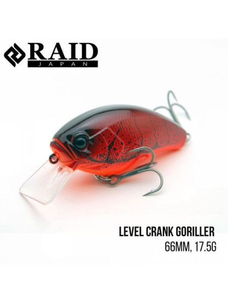 ".Воблер Raid Level Crank Goriller (66mm, 17.5g) (015. DARK CLOWN)