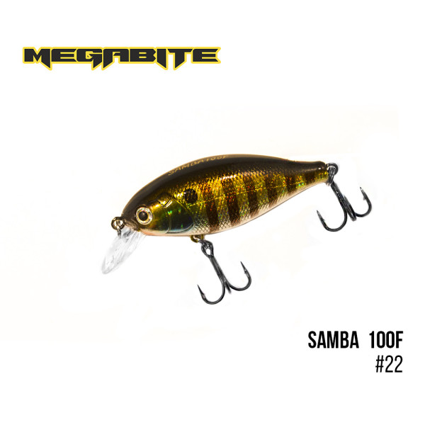 Воблер Megabite Samba 100 F (60 mm, 12,5 g, 1 m) (22)