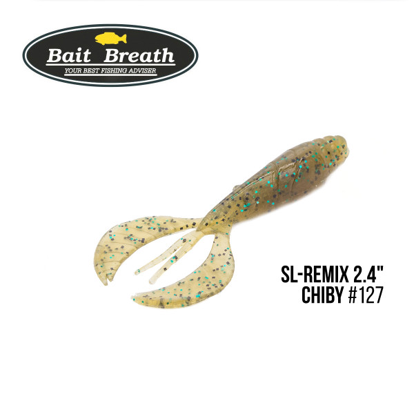 Приманка Bait Breath SL-Remix Chiby 2,4" (10 шт) (#127 Olive/Green Seed)