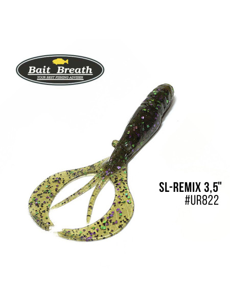 Приманка Bait Breath SL-Remix 3,5" (8шт.) (Ur822 GreenPumpkin／Candy)