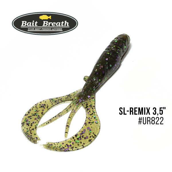 Приманка Bait Breath SL-Remix 3,5" (8шт.) (Ur822 GreenPumpkin／Candy)