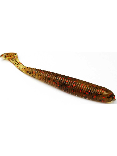 Приманка Bait Breath U30 Fish Tail Shad 2,8" (8шт.) (142 Green Pumpkin/Black・Red Flake)