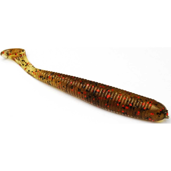 Приманка Bait Breath U30 Fish Tail Shad 2,8" (8шт.) (142 Green Pumpkin/Black・Red Flake)