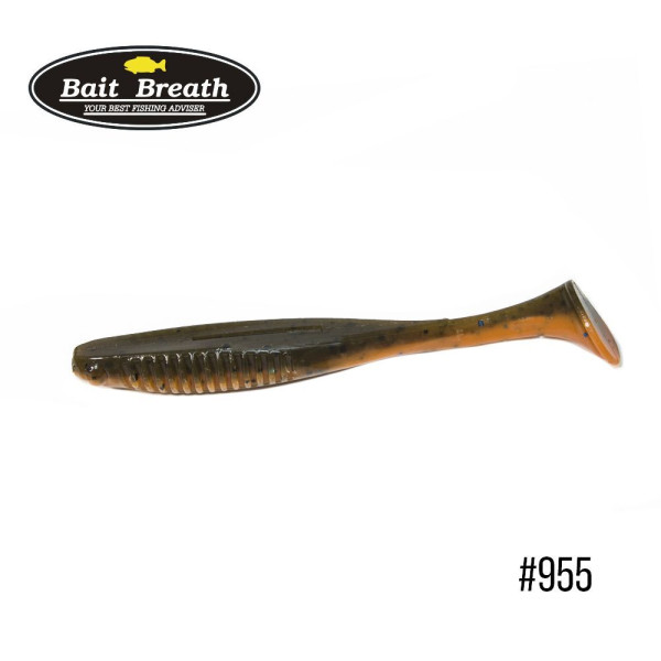 Приманка Bait Breath E.T.Shad 4,3" (6 шт) (955 Mud Goby (2 tone color))