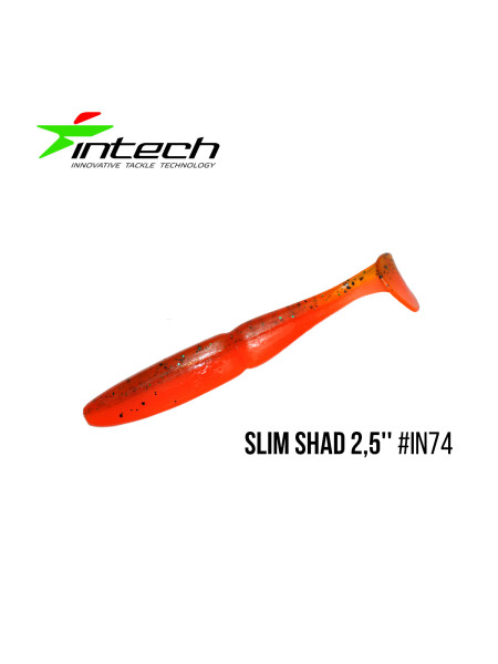 Приманка Intech Slim Shad 2,5"(12 шт) (IN74)