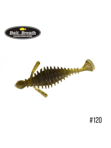 Приманка Bait Breath RUI Big 3.5" (6шт.) (#120 Green Pumpkin/Seed)