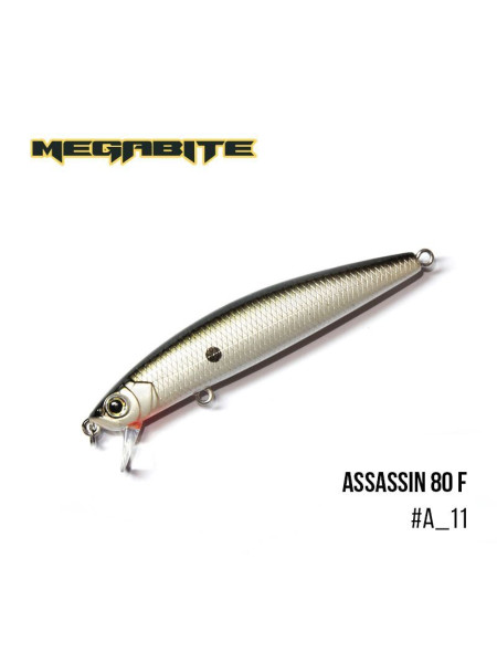 ".Воблер Megabite Assassin 80 F (80 мм, 7,8 гр, 0,4 m) (A_11)