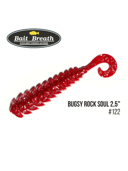Приманка Bait Breath BUGSY 2,5" Rock Soul (12 шт.) (S122 　red／silver)