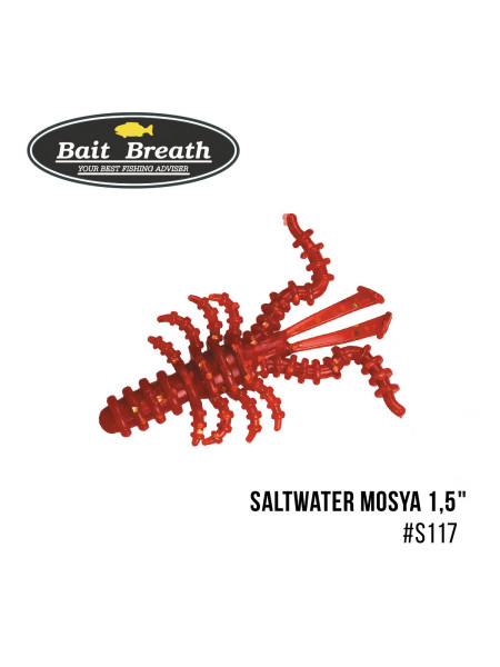 Приманка Bait Breath Saltwater Mosya 1,5" (14 шт.) (S117 Red／Gold)