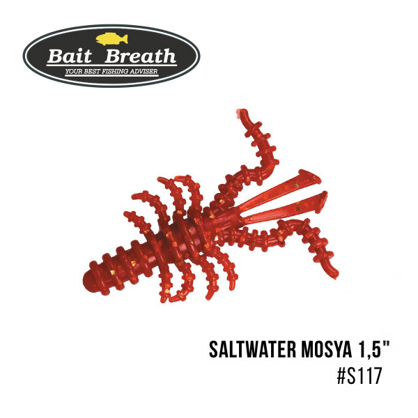 Приманка Bait Breath Saltwater Mosya 1,5" (14 шт.) (S117 Red／Gold)