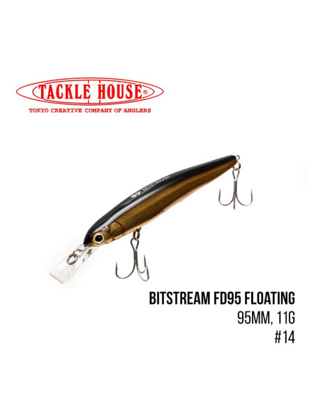 Воблер Tackle House Bitstream FD95 Floating (95mm, 11g,) (14)