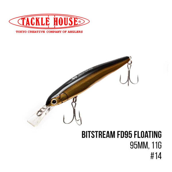 Воблер Tackle House Bitstream FD95 Floating (95mm, 11g,) (14)