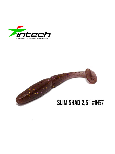 Приманка Intech Slim Shad 2,5"(12 шт) (IN57)